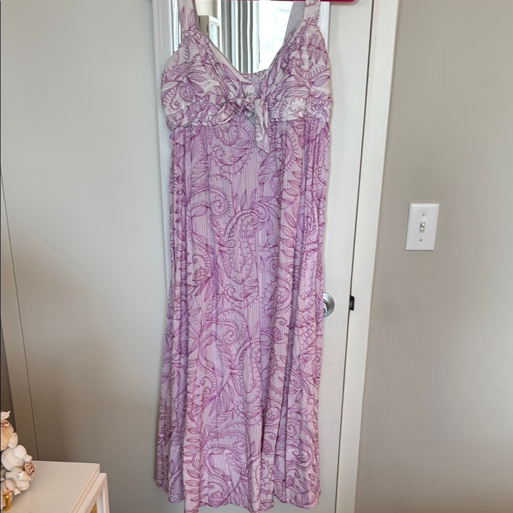 Lilly Pulitzer Purple Paisley Maxi Dress
